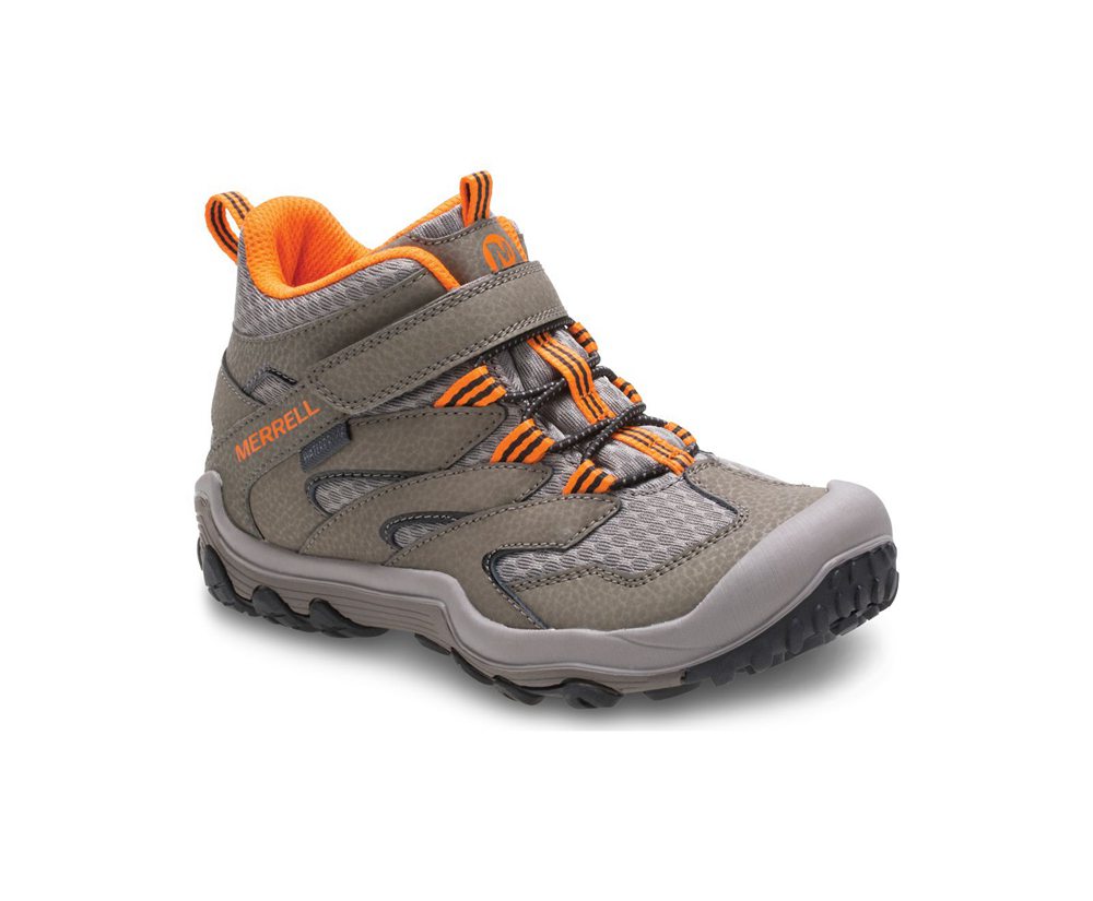 Kozaki Merrell Dziecięce Szare - Chameleon 7 Access Mid A/C Waterproof - 075841-EDX